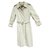 Burberry Trench coat Eggshell Cotton Polyester  ref.43147