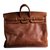 Hermès Superb collector's item: Vintage Leather  Belts Brown  ref.43170