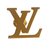 Louis Vuitton Logo LV Métal Doré  ref.43246