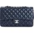 Chanel Timeless Blue Leather  ref.43284