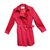 Max Mara Trench coat Red Cotton  ref.43306