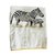 Hermès Serviette de plage HERMES Zèbre et son petit Coton Blanc  ref.43357