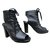 Claudie Pierlot Ankle Boots Black Leather  ref.43370