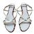 Sandales Burberry taille 38EUR Blanc  ref.43502