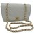 Chanel Handtaschen Weiß Leder  ref.43532