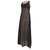 Issey Miyake Issey  Miyake Lace Long 2 Way Dress Black Dark grey Nylon  ref.43602