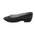 Chanel Zapatillas de ballet Negro Gamuza  ref.43614