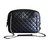 Camera Chanel Handbags Black Leather  ref.43647