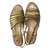 Autre Marque Sandals Golden Leather  ref.43674