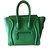 Céline micro Green Leather  ref.43740