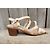 Sandali Colisee De Sacha in pelle beige effetto rettile - vista 5