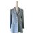Chanel Tweed Jacket Blue Wool  ref.43998