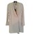 Halston Heritage Mid-length dress Beige Polyester  ref.44087