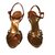 Dolce & Gabbana Sandals Golden Leather  ref.44133