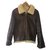 Autre Marque Shearling bomber jacket Brown Leather  ref.44398