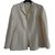Gianni Versace Couture-Blazer mit Reißverschluss Roh Baumwolle  ref.44419