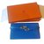 Kelly Hermès Wallets Blue Leather  ref.44586