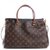 Louis Vuitton Handbag PALLAS Brown Black Leather  ref.44607