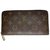 Louis Vuitton ZIPPY Wallet Brown Leather  ref.44608