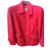 Chanel Jackets Red Wool  ref.44716