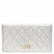 Chanel Wallet Silvery Leather  ref.44831