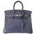 Hermès Birkin 25 Azul Púrpura Cueros exoticos  ref.44858