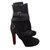 Christian Louboutin Boots Black Leather  ref.45022
