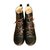 Charles Jourdan Sneakers Black Beige Leather  ref.45045