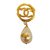Chanel Brosche Golden Vergoldet  ref.45076