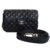 Chanel Embreagem Uniforme / bolsa de cinto Preto Pele de cordeiro  ref.45144
