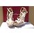 Sandali Salvatore Ferragamo in pelle beige e oro D'oro - vista 3