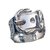 Hermès Ring Sellier Silvery Silver  ref.45233