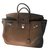 Birkin Hermès Handbags Brown Leather  ref.45370