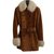 Burberry Coat Caramel Leather  ref.45699