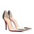 Christian Louboutin Pumps Black Silvery Leather  ref.45721