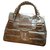 Valentino Handbags Beige Caramel Patent leather  ref.45734