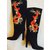 Patrick Cox Botas Negro Roja Dorado - vista 3