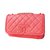 Chanel Handbag Coral Leather  ref.45755