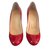 Christian Louboutin Pumps Red Patent leather  ref.45766