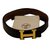 Hermès Cinturones Negro Cuero  ref.45793