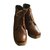 Autre Marque Ankle Boots Cognac Leather  ref.45822