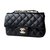 Timeless Chanel Mini Black Leather  ref.46018