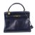Kelly Hermès Handbags Navy blue Leather  ref.46114
