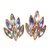 Yves Saint Laurent Aretes Azul Chapado en oro  ref.46238