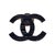 Chanel Alfinetes e broches Azul marinho Metal  ref.46302