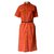 Victoria Beckham Dresses Orange Deerskin  ref.46464