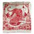 Hermès Lenços de seda Vermelho  ref.46551