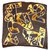 Dior Seiden Schals Golden Karamell Dunkelbraun  ref.46555