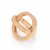 Hermès Kosmos-Schal-Ring Golden Metall  ref.46629