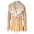 Roberto Cavalli Sheepskin coat Beige Golden Cream Fur  ref.46722